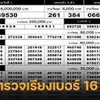 ตรวจหวย16/3/66แบบกรอกตัวเลข